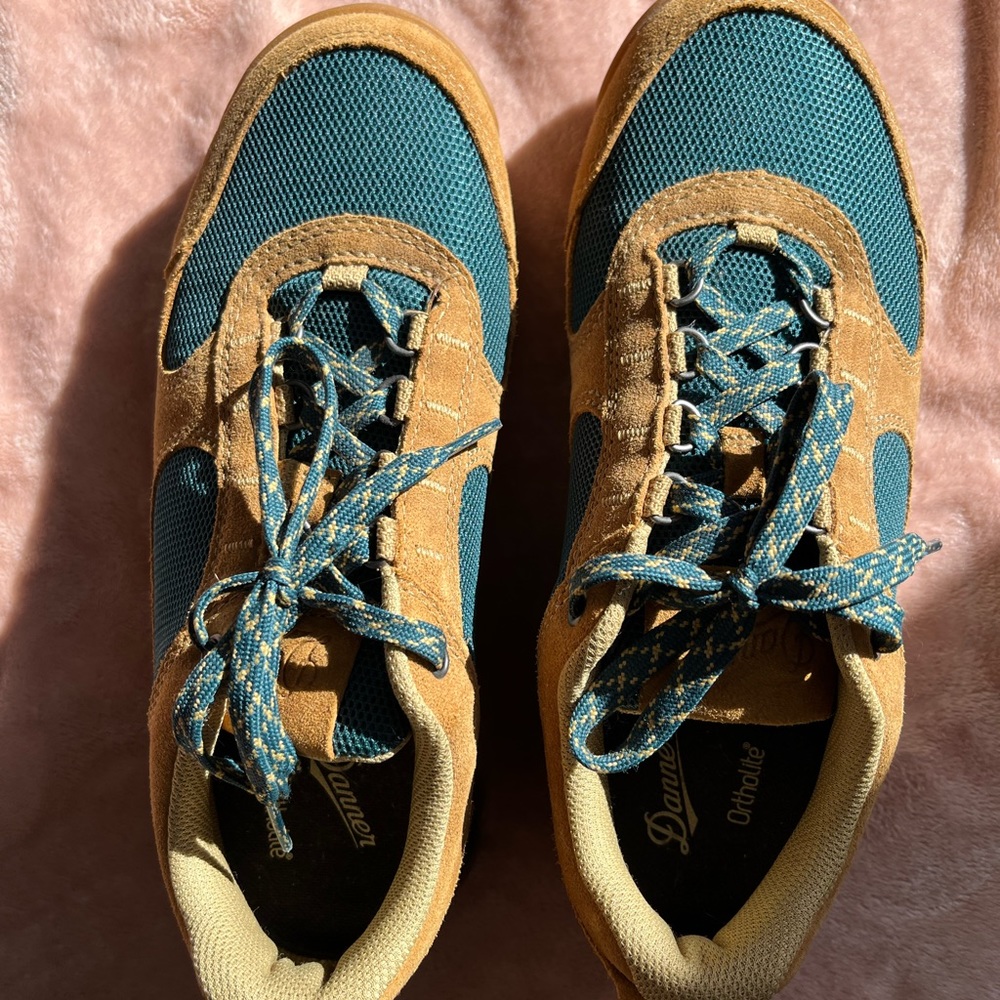 Women’s low Danner hiking boots. Only worn once. A little too big for me.